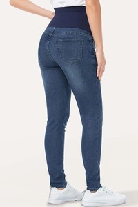 Leggings de yoga de maternité taille haute, moulants, extensibles, respirants, en <span class=keywords><strong>jean</strong></span>, pour la <span class=keywords><strong>grossesse</strong></span> - Product Image 6