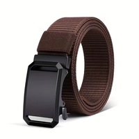 Ceinture tactique décontractée en nylon pour hommes de 1.5 pouces avec boucle coulissante sans trous, garniture réglable pour les jeans, équipement de défense personnelle