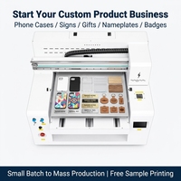 Imprimante DTF 60x50cm Ricoh DX7 UV Combo Jet d'Encre Compacte Rouleau à Rouleau et Plateforme pour la Fabrication de Panneaux et la Personnalisation pour Petites Entreprises