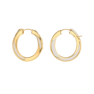 Aros de Acero Inoxidable con Baño de Oro PVD 316L, Joyería de Moda Sostenible y Resistente - Product Image 3