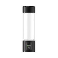 Longevity Taza de agua rica en hidrógeno de alta concentración Pantalla LED Electrólisis PEM alimentada por USB Capacidad de 460ml para