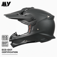 Nouveau casque intégral de motocross certifié ECE en ABS pour moto tout-terrain avec garantie d'un an