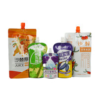 Emballage de liquide à impression personnalisée 100ml 200ml 250ml 500ml boisson alimentaire 1 litre jus 300ml pochette à bec