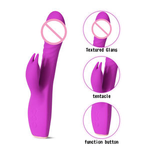 MEIPER 3-in-1 mükemmel tavşan çift taraflı dokunarak G Spot vibratörler kadınlar g-spot yapay penis stimülasyon vibratör seks oyuncakları zevk - Product Image 4