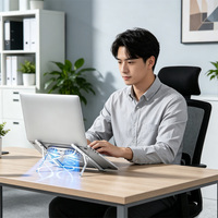 Support pliable pour ordinateur portable, support de bureau pour ordinateur portable, support portable pour tablette, support de bureau pour la maison et le bureau