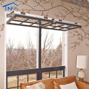 Fenêtre pliante en aluminium moderne de haute qualité au meilleur <span class=keywords><strong>prix</strong></span>, insonorisée, verticale, pour cuisine, utilisation en extérieur - Product Image 2