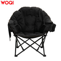 Fauteuil lune pliant léger et moderne WOQI, siège de jardin portable, mobilier de camping extérieur