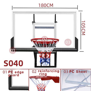 Cerceau de <span class=keywords><strong>basket</strong></span> suspendu réglable en hauteur murale directe d'usine - Product Image 4