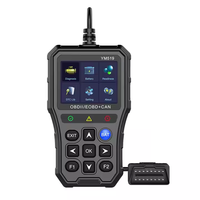 Venta caliente YM519 2,8 pulgadas automotriz OBDII escáner herramienta de diagnóstico de coche de plástico con lecturas de potencia de batería detecta códigos de falla de coche
