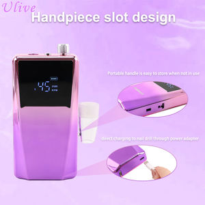 85W <span class=keywords><strong>Ulive</strong></span> Beauty Perceuse à ongles portable et rechargeable sans fil 45000 tr/min avec moteur électrique sans balais - Product Image 2