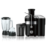 Mixeur centrifuge 4-en-1 multifonctionnel, extracteur de jus de fruits électrique et manuel en acier inoxydable à vitesse réglable – Vente chaude