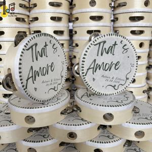 Strumenti Musicali a Percussione all'Ingrosso <span class=keywords><strong>Tamburello</strong></span> Personalizzato da 6 Pollici Tamburo Giocattolo per Matrimoni Chiesa e Feste Prezzo - Product Image 1