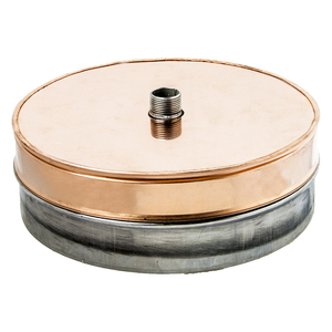 Collecteur de condensats isolé en acier inoxydable 316/cuivre fabriqué en Italie pour système isolé pour système de cheminée - Product Image 1