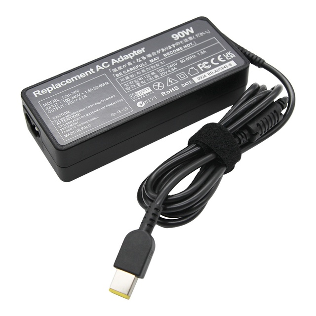 Brand New 20V 4.5A 90W Thinkpad Laptop Charger OTP Protection AC Power Adapter PC Material USB Tip for UK/AU for Laptops