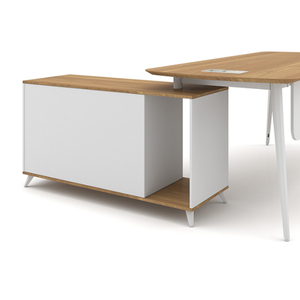 Scrivania da Ufficio Moderna Convertibile ed Estensibile in Legno per 4 Persone - Product Image 5