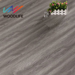 Chine 12mm HDF revêtement de sol <span class=keywords><strong>stratifié</strong></span> étanche gris <span class=keywords><strong>foncé</strong></span> mat <span class=keywords><strong>parquet</strong></span> en chêne gris clair pour salon cuisine salle à manger - Product Image 4