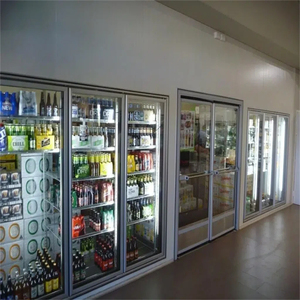 Supermarket Walk-In Cold <b>Storage</b> Room <b>with</b> Transparent Glass <b>Door</b> - Product Image 3