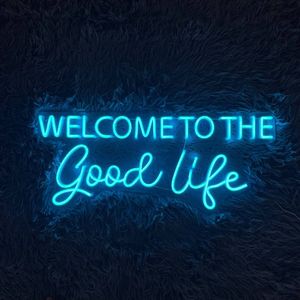 عرض مميز ، ترحيب مخصص في لاس فيغاس لوس أنجلوس لافتة نيون ليد مثبتة على الحائط ضوء نيون ليد - Product Image 6