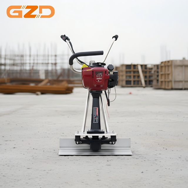 GZD Portable Gasoline Vibratory Power Screed Vibrator Ruler 1.6HP Concrete Tools Leveling Screed Machine