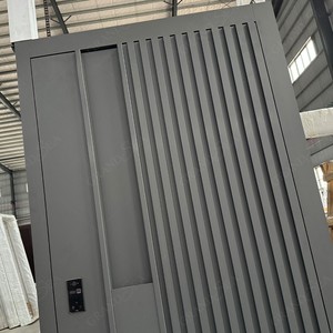 Portes pivotantes <span class=keywords><strong>d</strong></span>'entrée extérieure en <span class=keywords><strong>aluminium</strong></span> à grille affleurante personnalisées et économiques pour maisons - Product Image 6