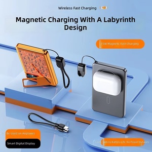NOUVEAU 2026 – Batterie externe magnétique 22,5 W, 5000/10000 mAh, ultra-fine, boîtier en aluminium, chargeur sans fil pour <span class=keywords><strong>iPhone</strong></span> 15, 14, 13 - Product Image 3