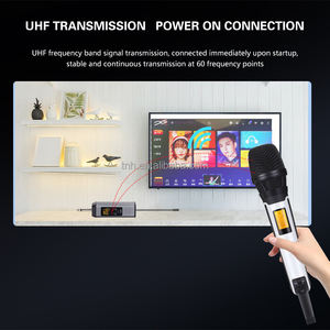 Microfono Wireless UHF Intelligente TNH UM-SKM205, Microfono Dinamico Professionale Portatile per Karaoke e Performance all'Aperto - Product Image 4