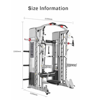 Machine Smith multifonctionnelle en acier inoxydable pour la musculation à domicile, entraînement complet du corps, musculation, équipement d'exercice