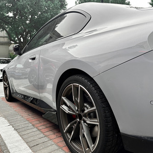 Bmw 2 Series G42 M Sport Side Skirts Abs Piano Black Carbon Fiber Texture Body Kit For 2022+ - Product Image 3