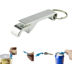 Vente en gros de mini outils de poche portables personnalisés, ouvre-bouteille, porte-clés en aluminium, ouvre-bouteille de bière - Product Image 1