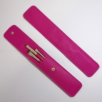 Ensemble de pinceaux de maquillage en cuir avec pochette, organiseur d'outils en PU, kit de rangement pour pinceaux de maquillage
