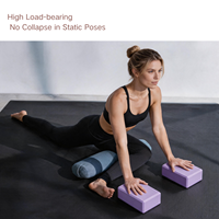Fabricant de blocs de yoga en mousse EVA haute densité, brique 230x150x75mm, 280g, dureté 50 Shore, accessoires de fitness Pilates, OEM ODM personnalisé