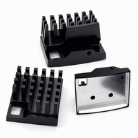 Componentes de Disipador de Calor de Aluminio 6061, Mecanizado CNC Personalizado, Anodizado Duro Negro, Piezas de Refrigeración Electrónica de Precisión, Fabricación OEM