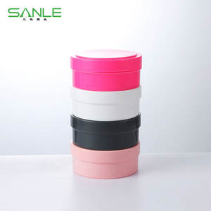 Sanle <b>Plastic</b> Hair Mask Jar 150g Snap Top Cylinder Cosmetic <b>Packaging</b> For Hair Wax Treatment Cream Mud Mask Slime Ink - Product Image 1