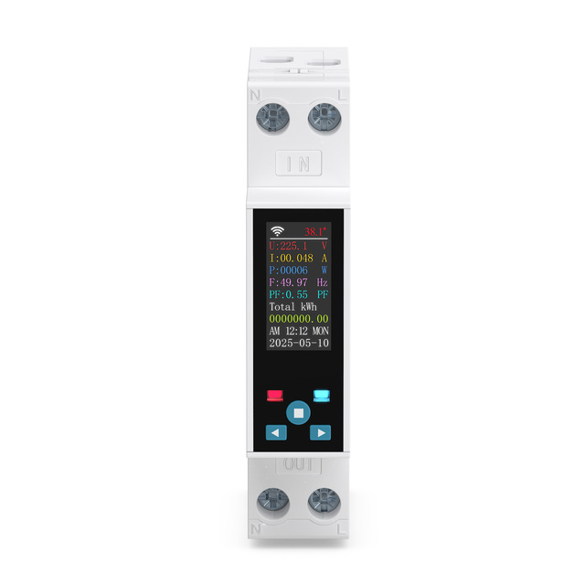 API 1P 1-50A Tuya WIFI Smart Switch Circuit Breaker LED Energy Meter KWh Power Metering Timer Relay Remote Control Smart Life CE