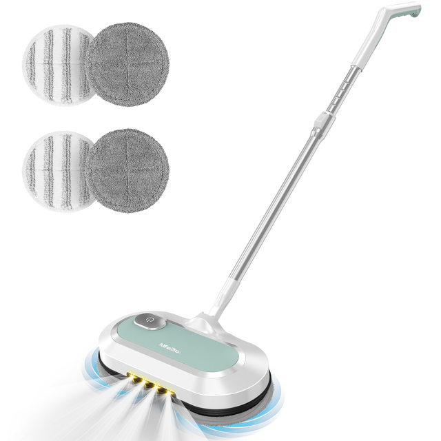 ODM OEM Customized Logo LED Headlight Rechargeable Electric Mop Low Noise Water Spray Steam Mops for Industrial Use Easy Operate