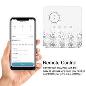 Contrôleur d'arrosage intelligent 8 zones compatible Alexa, commande vocale, contrôle par application iOS/Android, minuterie d'irrigation WiFi pour la maison - Product Image 6