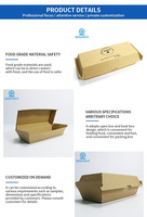 Offre Spéciale – Boîte à Hot-dogs, Frites, Poulet, Sushi à Emporter – Emballage Alimentaire de Luxe Personnalisé, Recyclable, avec Laminage Brillant