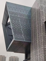 Panneau de cadre de cloison en alliage d'aluminium pour la décoration de façade murale rideau