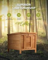 Abri pour animaux de compagnie en bois sur mesure, fabricant OEM, maison pour chat et lapin résistante aux intempéries pour l'extérieur, pour poulets, cochons d'Inde, vente en gros