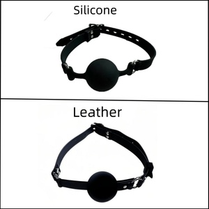Bola de Silicona <span class=keywords><strong>para</strong></span> Restricción Bucal, Mordaza de Bondage <span class=keywords><strong>para</strong></span> <span class=keywords><strong>Sexo</strong></span>, Juguetes de Restricción BDSM, Mordaza Sexual - Product Image 3