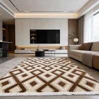 Tapis Jacquard tufté tissé à la machine, confortable, antidérapant, facile d'entretien, pour salon et chambre, pour le commerce transfrontalier