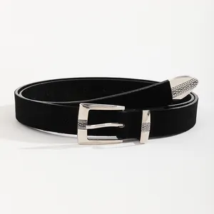 Fashion PU leather girdles for ladies dress black waist belts for women