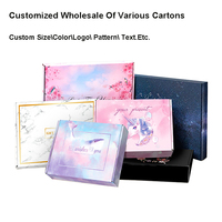 Vente en gros de boîte d'emballage en carton ondulé boîte d'expédition en carton ondulé personnalisé en papier brun imprimé pour avion