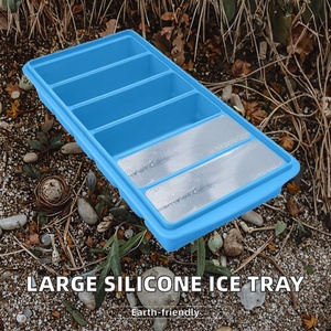 Molde de silicona rectangular grande de seis tiras con tapa, ecológico, para uso comercial y doméstico, superventas transfronterizo, para hacer helados - Product Image 2