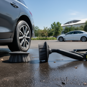 Brosse à pneus Cs 02t, outil de nettoyage de voiture pour roues et jantes de véhicule - Product Image 2