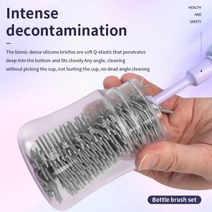 Wholesale Rechargeable Travel Electric 360 Degree Cleaning Brush Set for Baby Bottles - Product Image 4