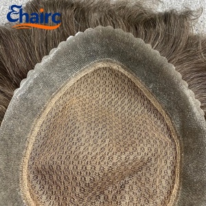 Système capillaire pour hommes AUS Double Mesh, 100% <span class=keywords><strong>cheveux</strong></span> humains, base double couche durable et respirante pour hommes - Product Image 3