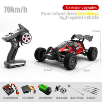Coche Teledirigido Todoterreno de Alta Velocidad, Escala 1:16, Tracción en las Cuatro Ruedas, Bigfoot, Escalada, Seguridad, Plástico ABS, Colorido, Regalo de Navidad