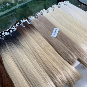 Extensions de cheveux vierges vietnamiennes à cuticules intactes, prix d'usine, de 50 cm à 70 cm, super double trame - Product Image 1