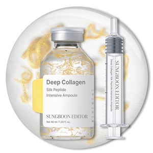 Essence raffermissante au collagène et peptides de soie coréenne, <span class=keywords><strong>multi</strong></span>-peptides de soie en ampoule sérum liftant intensif pour le visage, anti-rides - Product Image 1